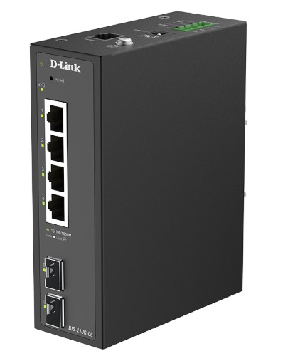 D-Link DIS-210G-06, Industrial 4-Port 1G + 2-Port 1G SFP L2+ Managed Switch