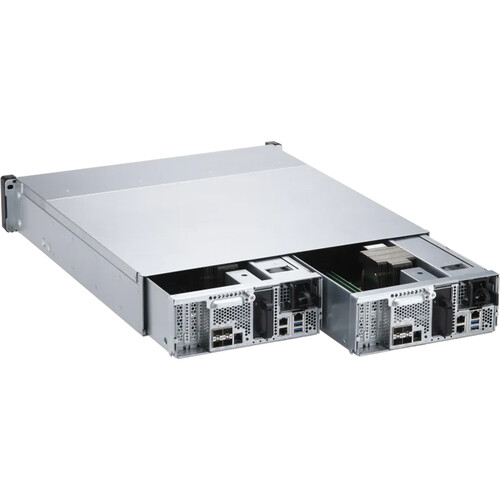 QNAP ES2486AFdc, Intel Xeon D-2142IT, 128GB 24 Drive Bays NAS Storage System