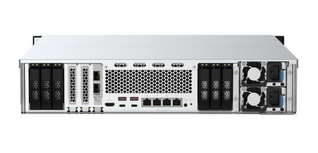 QNAP TS-h3088XU-RP, Intel Xeon W-1270, 64GB 3 PCIe Slots, Rackmount NAS