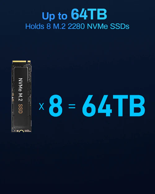 TerraMaster F8 SSD, Intel N95 8GB DDR5, 8‑bay NAS