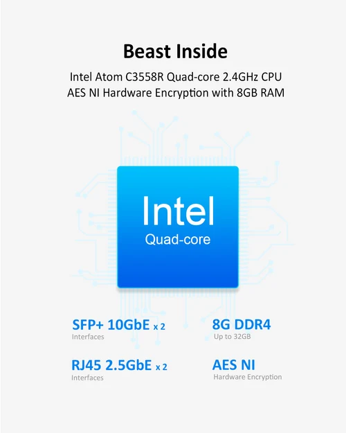 TerraMaster  T12-450 Intel Atom C3558R, 8GB 12-bay NAS