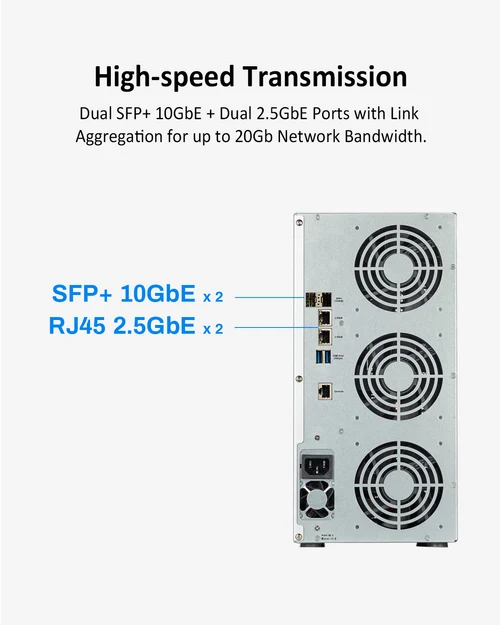 TerraMaster  T12-450 Intel Atom C3558R, 8GB 12-bay NAS