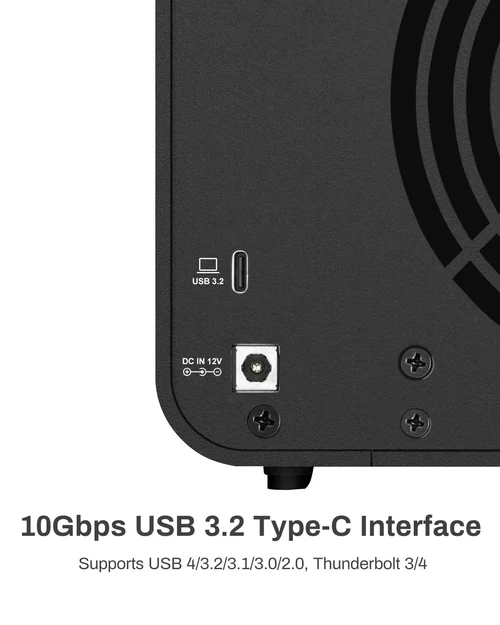 TerraMaster D4-320, USB 3.2 Gen 24-Bay USB Single Disk Enclosure