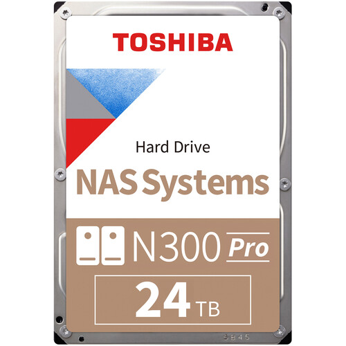 Toshiba N300 PRO HDWG82EXZSTB, 24TB 7200RPM 3.5" SATA Internal NAS HDD