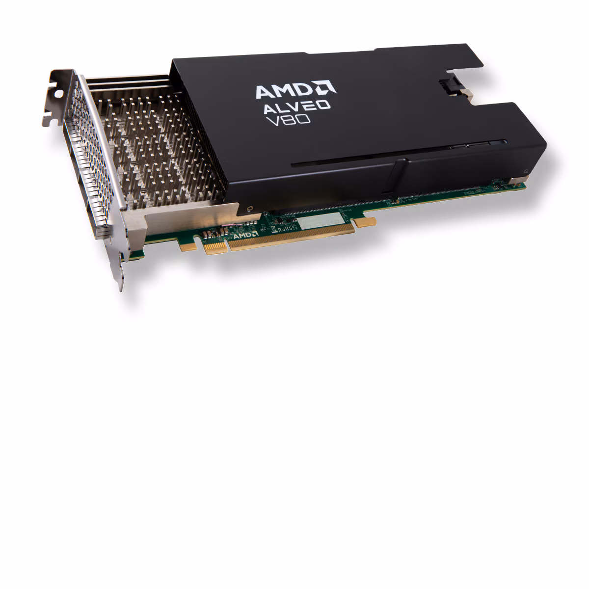 AMD Alveo V80 compute card designed for telecommunications and network acceleration