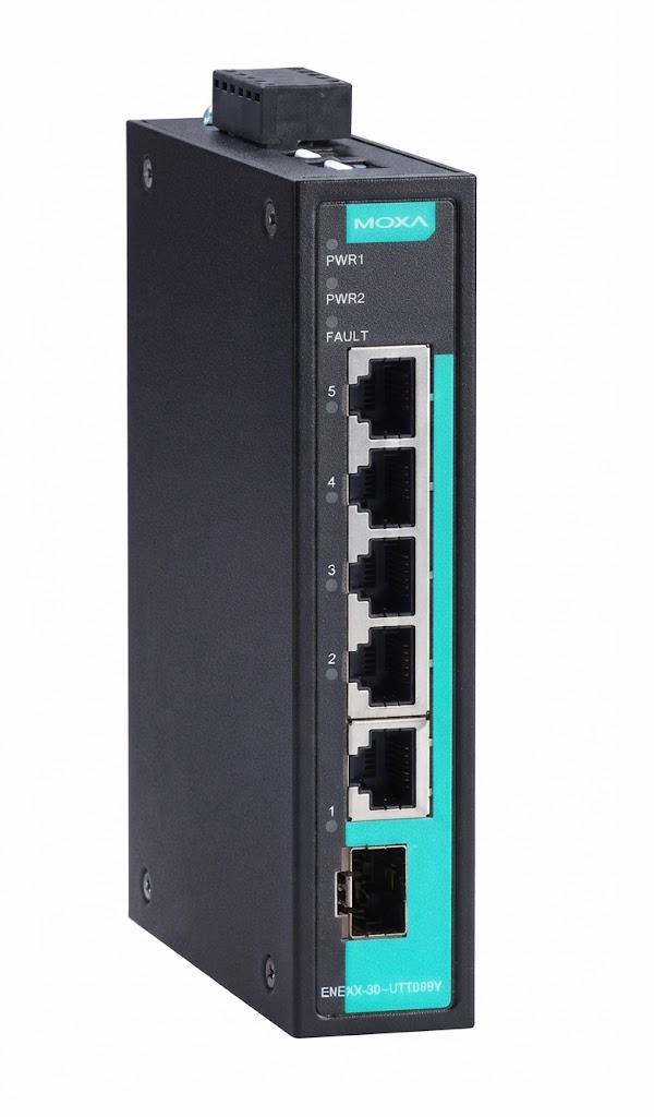 Moxa EDS-G205-1GTXSFP, Unmanaged Full Gigabit Ethernet Switch