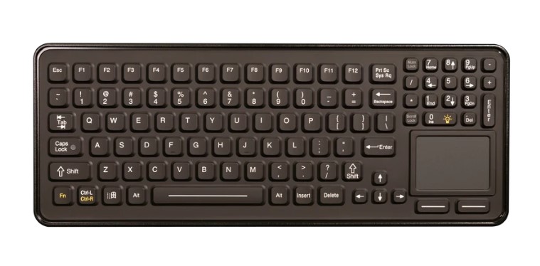iKey SLP-97-TP-USB, Panel Mount keyboard with Touch Pad & Backlighting
