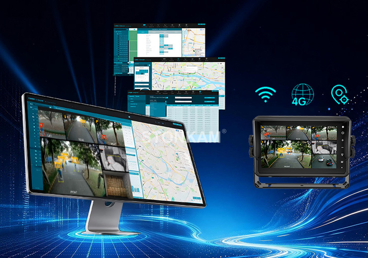 HD100297RSW HD 10.1'' 6CH IP66 Vehicle Recording AI Monitor
