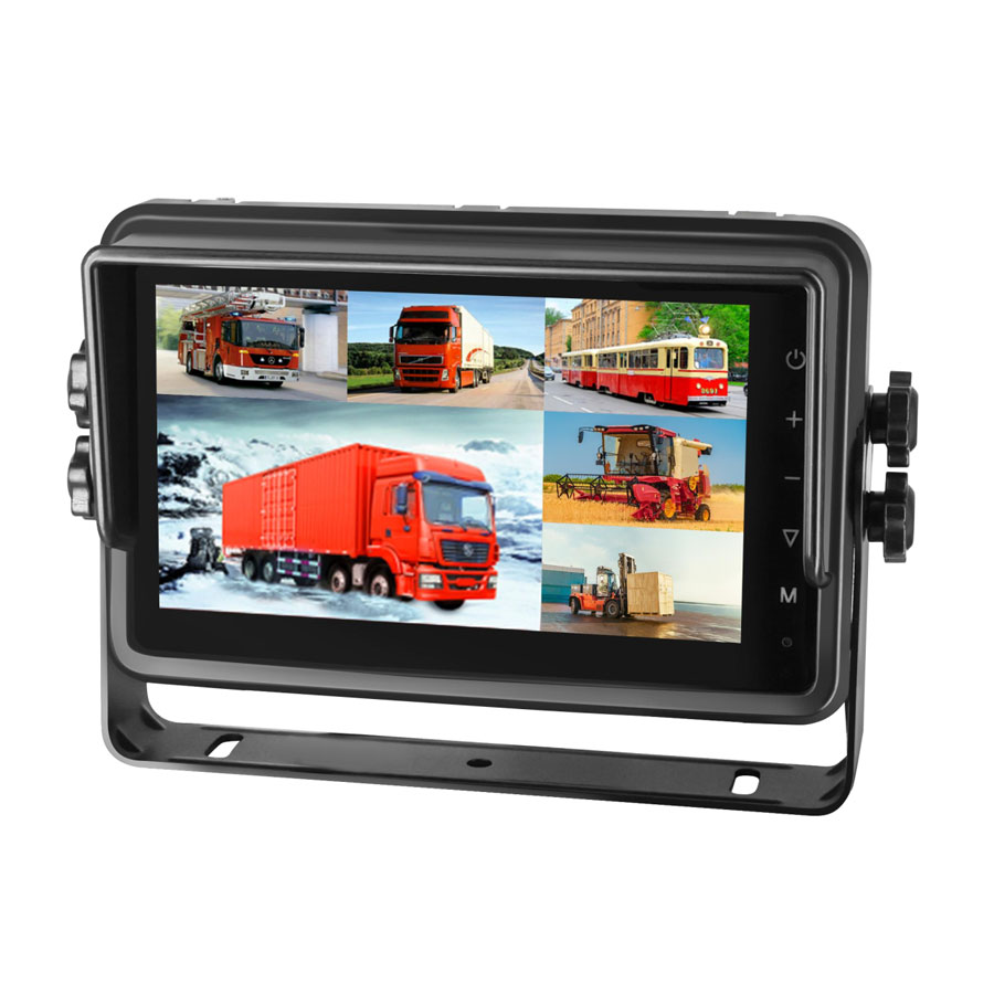 HD100297RSW HD 10.1'' 6CH IP66 Vehicle Recording AI Monitor