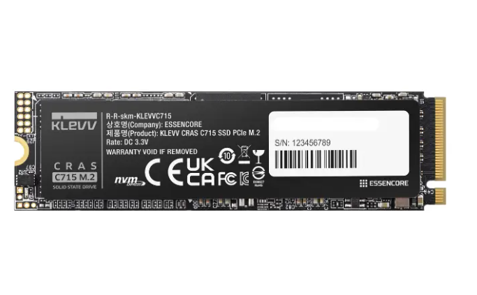KLEVV CRAS C715 512GB M.2 2280 PCIe 3.0 NVMe SSD