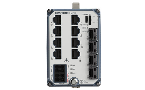 Westermo Lynx 5512-E-F4G-T8G-LV, 12 Ports Layer 3 Gigabit Managed Switch