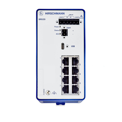 Hirschmann BRS20-8TX, 8 Ports Managed Industrial Switch