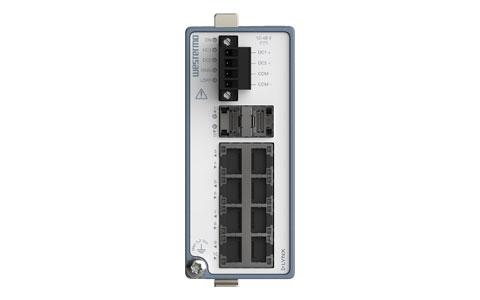 Westermo Lynx 3510-F2G2.5-T8G-LV, 10-port Layer 2, 2.5Gbit Ethernet switch