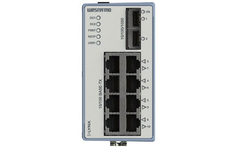 Westermo L210-F2G, 10 Ports Layer 3 Managed Ethernet Switch