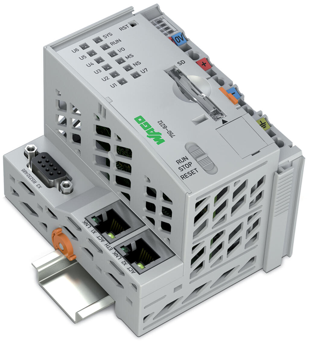 Wago Controller PFC200, 2nd Generation, 2 x ETHERNET, RS-232/-485 Compact PLC