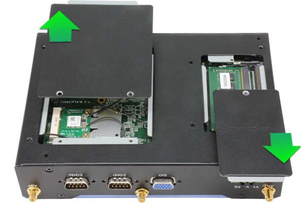 Aaeon BOXER-6643-TGU, Intel Core i7-1185G7E, 2 LAN Fanless Embedded Box PC