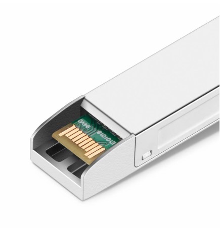 Rear contact pins of FS.com GLC-LH-SMD SFP transceiver for Cisco-compatible SFP slot installation