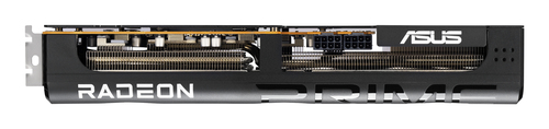 ASUS Prime RX 9070 PCIe 5.0 connector and power ports close-up detail