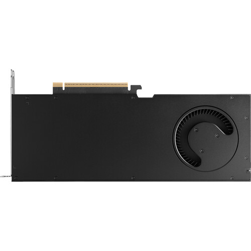 Rear side of NVIDIA RTX PRO 5000 Blackwell graphics card showing PCIe edge and mounting bracket