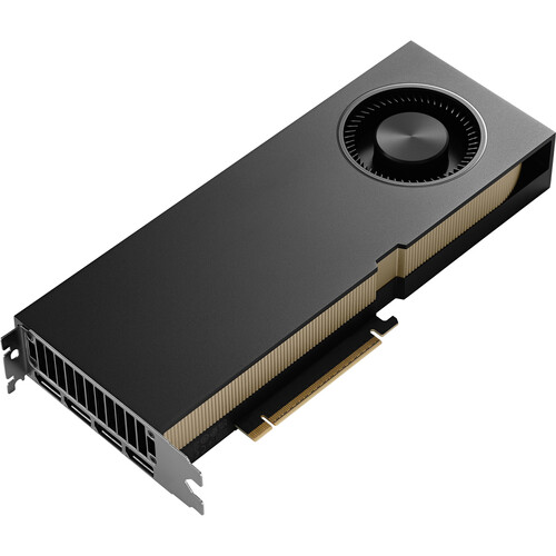 NVIDIA RTX PRO 5000 Blackwell GPU front view with dual-slot cooler and PCIe 5.0 connector