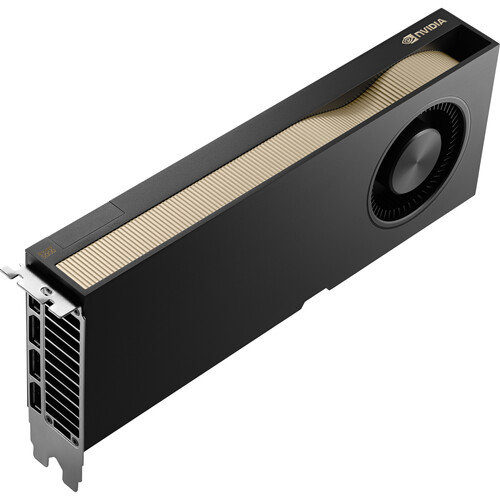 NVIDIA RTX PRO 5000 Blackwell workstation card with four DisplayPort 2.1b connectors on bracket