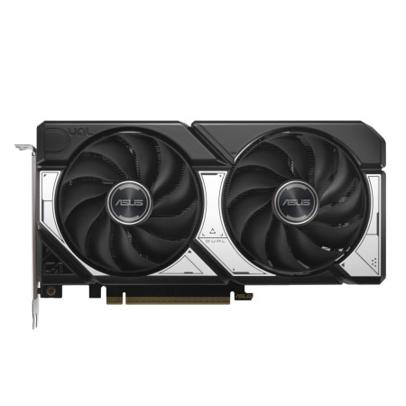Front view of ASUS GeForce RTX 5060 Ti Dual OC 8GB graphics card