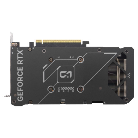 ASUS GeForce RTX 5060 Ti rear backplate with metal shroud and heatsink