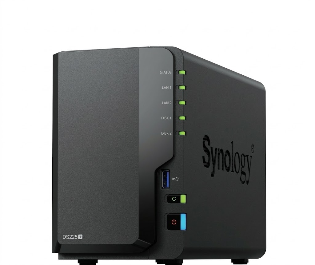 Synology DiskStation DS225+, Intel® Celeron® J4125, 2 GB DDR4, 8 TB NAS