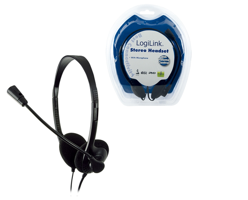 LogiLink (HS0001) Stereo, Wired, 8 - 22000 Hz, Headset/Headphone, Black