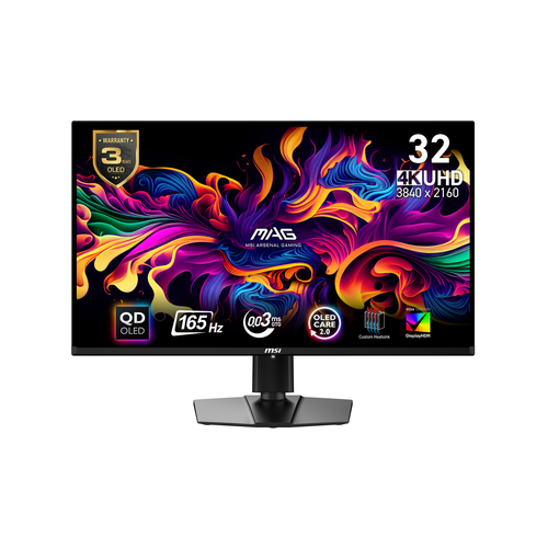 MSI MAG 321UP QD-OLED 31.5" 3840 x 2160pixels 4K Ultra HD QD-OLED Monitor Black