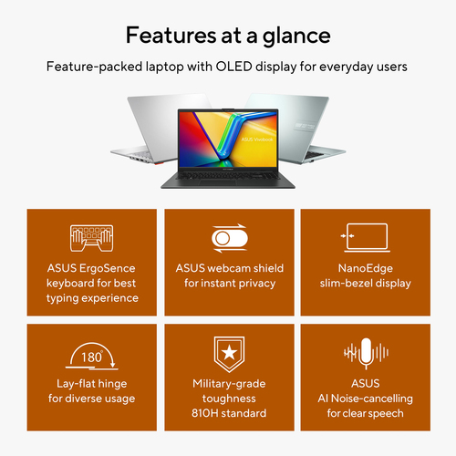 ASUS Vivobook Go 15 AMD Ryzen™ 3 15.6" 1920 x 1080 pixels 8 GB, 128 GB
