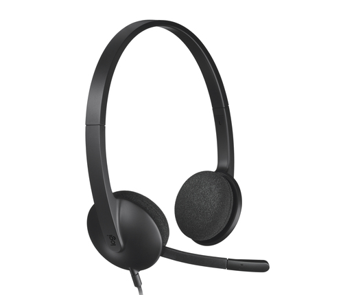 Logitech H340 USB, Wired, 20 - 20000 Hz, Headset/Headphones, Black