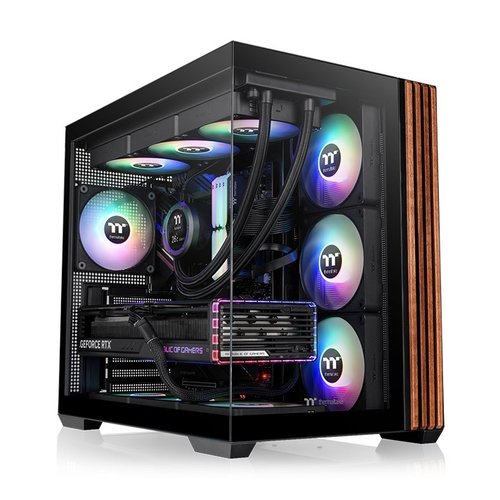 Thermaltake View 380 WS ARGB Black Midi Tower Gaming PC Case Tempered Glass