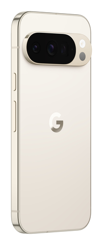 Rear view of Google Pixel 10 Pro featuring triple camera array and Google logo
