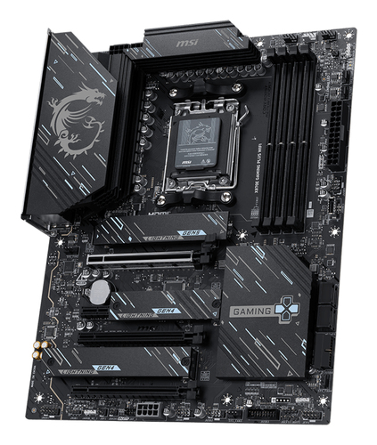 MSI X870E GAMING PLUS WIFI DDR5 memory slots layout