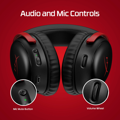 HyperX Cloud III, Wired & Wireless, 10 - 21000 Hz, Gaming, Headset/Headphones