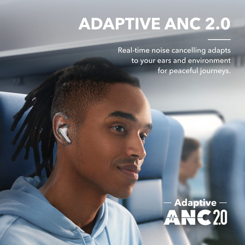Anker Liberty 4 NC, Wireless, Calls/Music, Headset/Earpods, White
