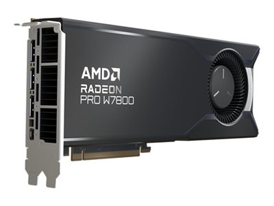 AMD Radeon PRO W7800, 32 GB, GDDR6, 12288 x 6912 pixels, PCIe 4.0 Graphic Card