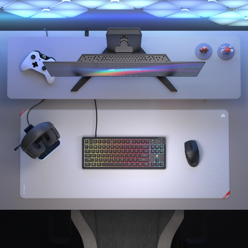 Corsair K55 CORE TKL RGB compact 88 key gaming keyboard without numpad