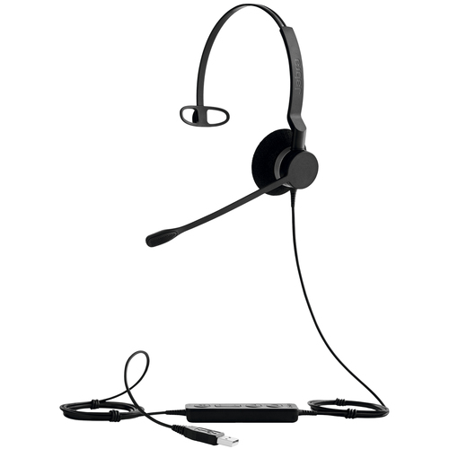 Jabra BIZ 2300 Mono UC USB, Wired, 150 - 6800 Hz, Headset/Headphone, Black