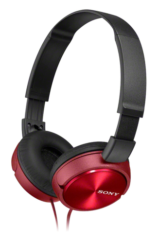 Sony (MDR-ZX310AP), Wired, 10 - 24000 Hz, Headset/Headphones, Red