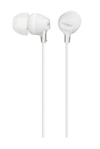 Sony MDR-EX15LP, Wired, 8 - 22000 Hz, Headset/Earphones, White
