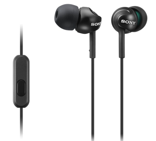 Sony (MDR-EX110AP/B), Wired, 5 - 24000 Hz, Headset/Earphones, Black