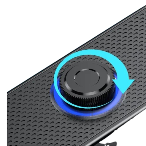 JLC USB Wired Speaker, 3W, Portable Black Multimedia Desktop Audio
