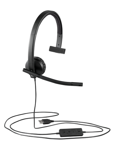 Logitech USB H570e Mono, Wired, 31.5 - 20000 Hz, Headset/Headphones, Black