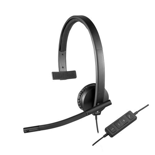 Logitech USB H570e Mono, Wired, 31.5 - 20000 Hz, Headset/Headphones, Black