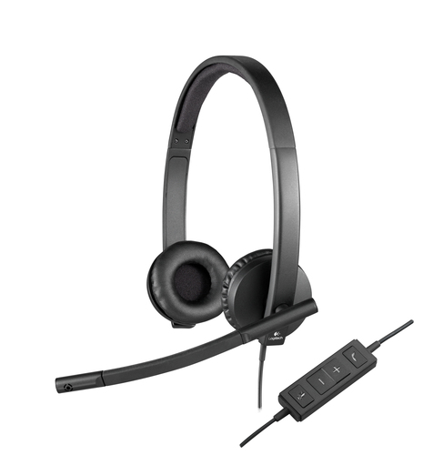 Logitech USB H570e Stereo, Wired, 31.5 - 20000 Hz, Headset/Headphones, Black