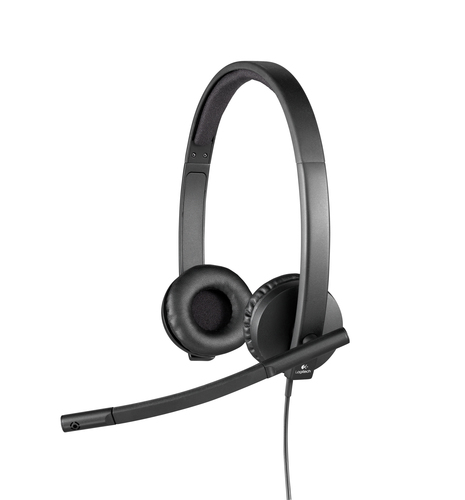 Logitech USB H570e Stereo, Wired, 31.5 - 20000 Hz, Headset/Headphones, Black