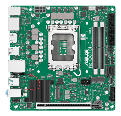 ASUS PRO Q870I-C-CSM, LGA 1851, Intel Core Ultra DDR5 Mini ITX Motherboard