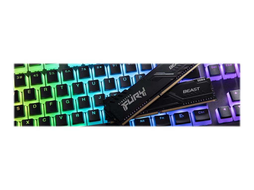 Kingston KF432C16BBK2/16 FURY Beast 16GB (2x8GB) DDR4 3200 MT/s DIMM Desktop Memory